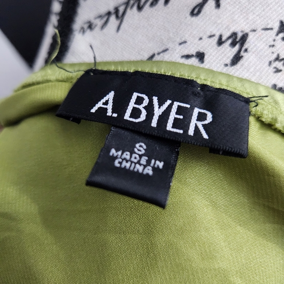 A. Byer Satin Camisole in Vibrant Green - Picture 6 of 6